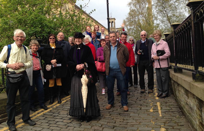 On the guided tour of Saltaire