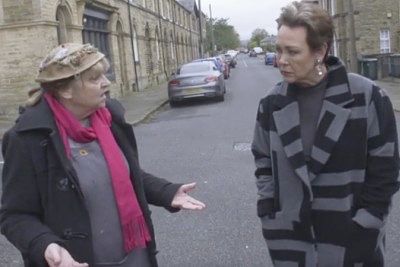 Maria Glot talks to Christa Ackroyd in Saltaire